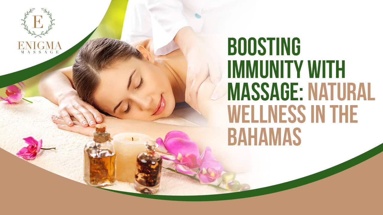 Massage therapy session in the Bahamas promoting natural wellness and boosting immunity through relaxation and stress relief.