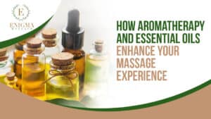 Aromatherapy massage using essential oils to promote relaxation, reduce stress, and enhance the overall massage experience