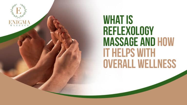 Reflexology massage focusing on pressure points on the feet to promote relaxation, balance, and whole-body wellness