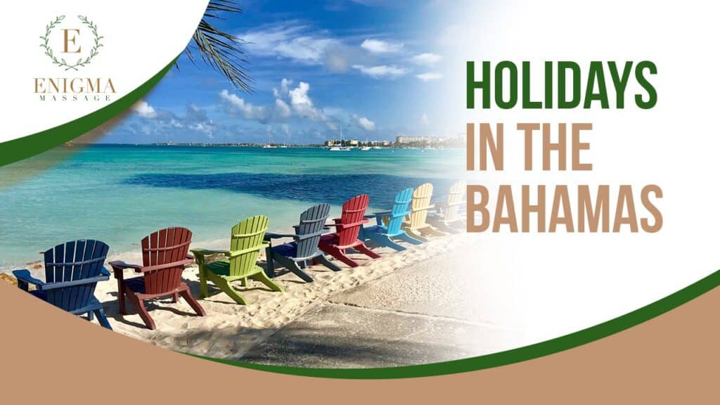 Couple enjoying a relaxing holiday in the Bahamas near the beach