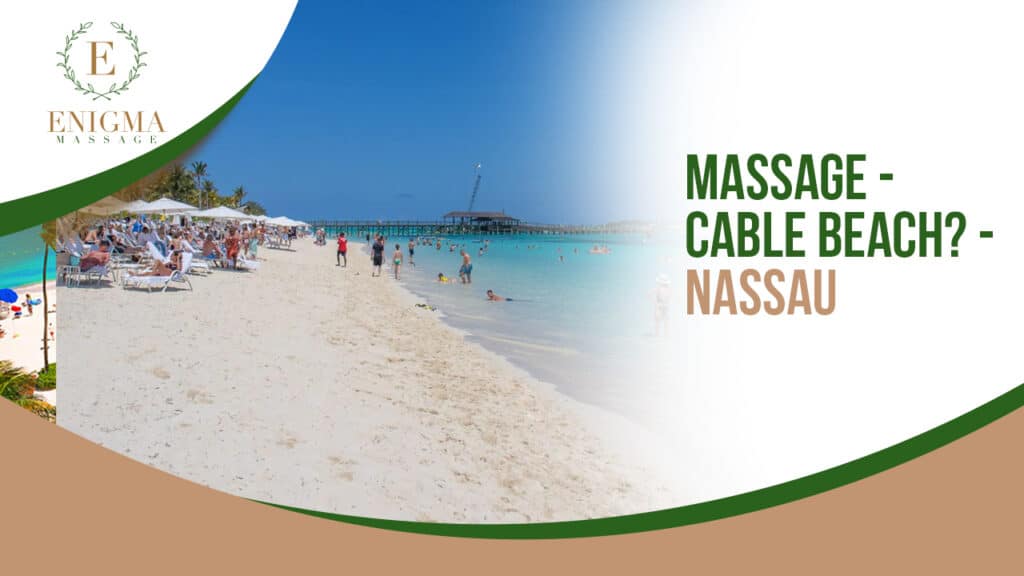 Couple enjoying a relaxing massage experience near Cable Beach in Nassau, Bahamas