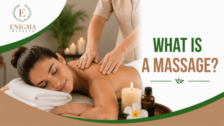 Woman receiving a relaxing full-body massage at a luxury spa treatment room.